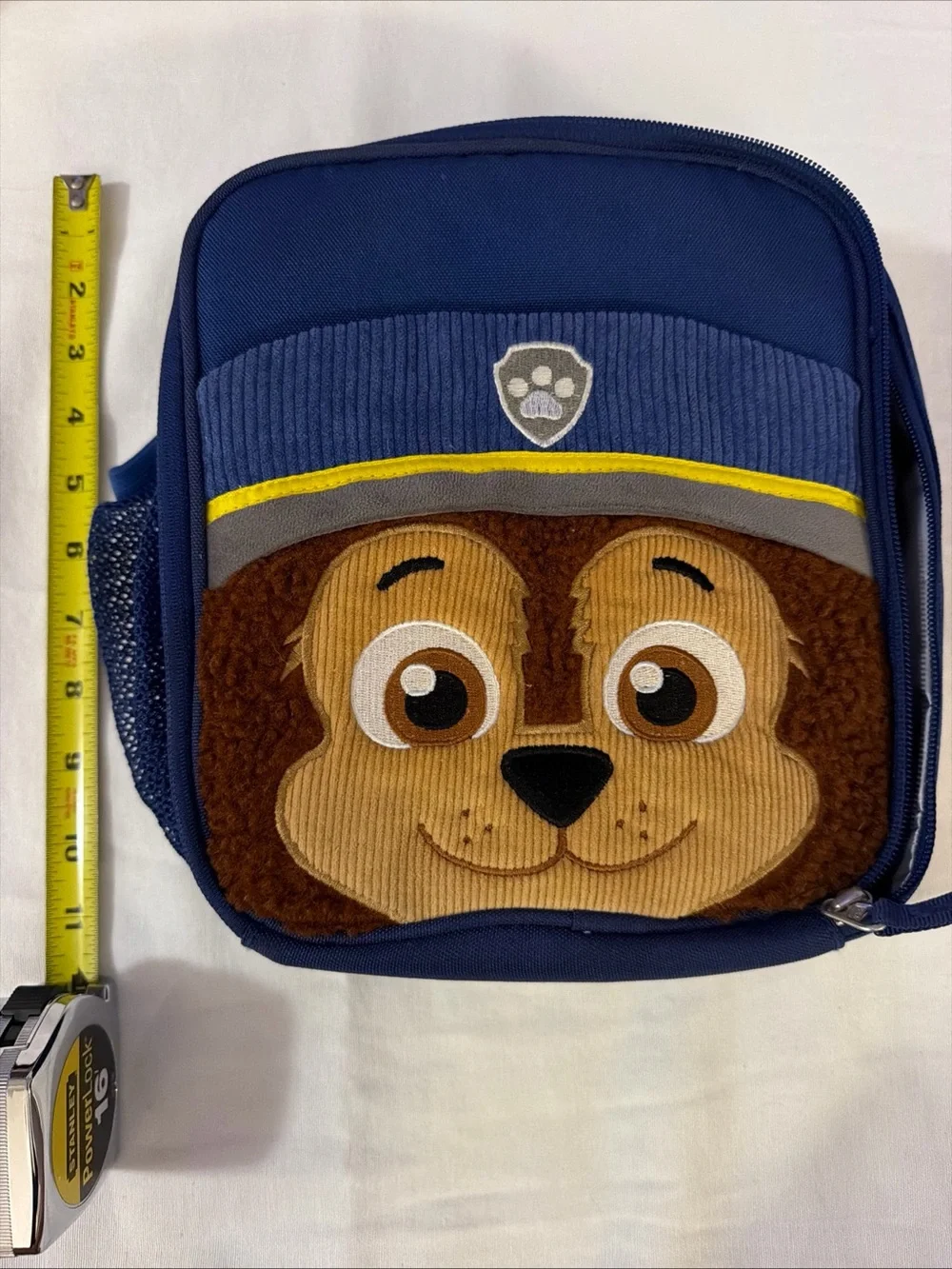 Pottery Barn Kids Navy Blue and Brown Paw Patrol Chase Lunch Bag